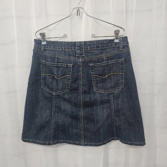 Vintage Baccini Deim Skirt Y2K Blue Mini Casual A-line 10 - Picture 5 of 8